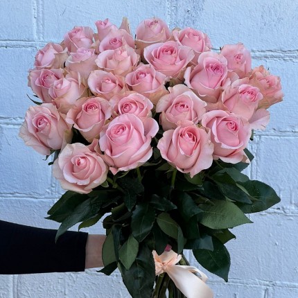 Букет из нежных розовых роз - купить с доставкой в Хабаровске